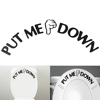 Stickers med texten PUT ME DOWN