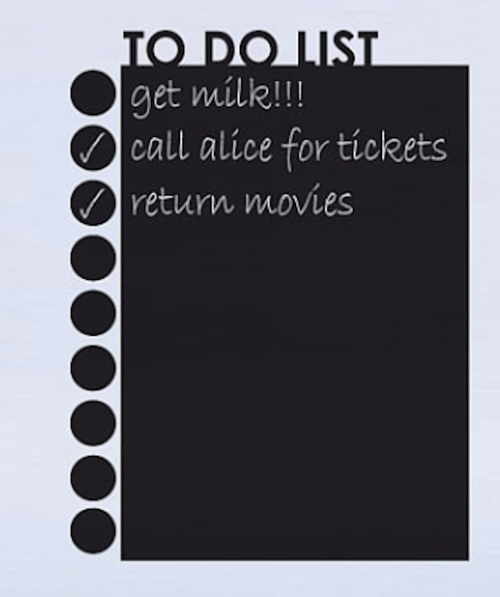 Blackboard, TO DO LIST - 3