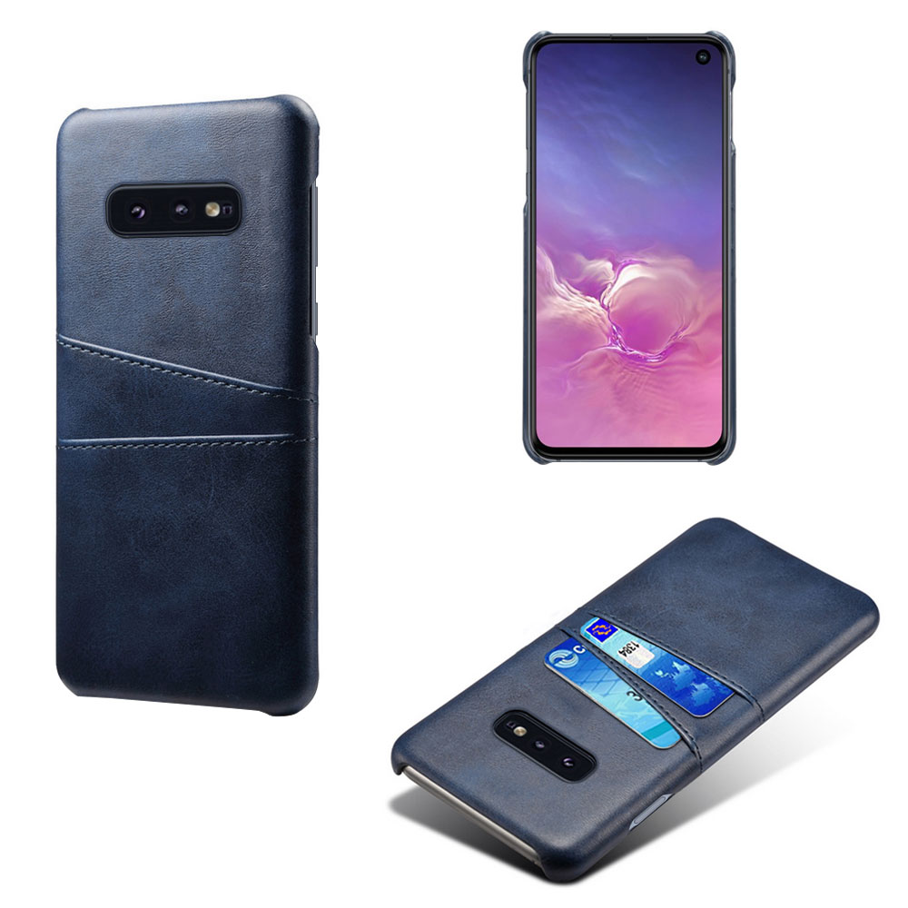 Samsung S10E skydd skal fodral skinn kort visa amex mastercard - 6