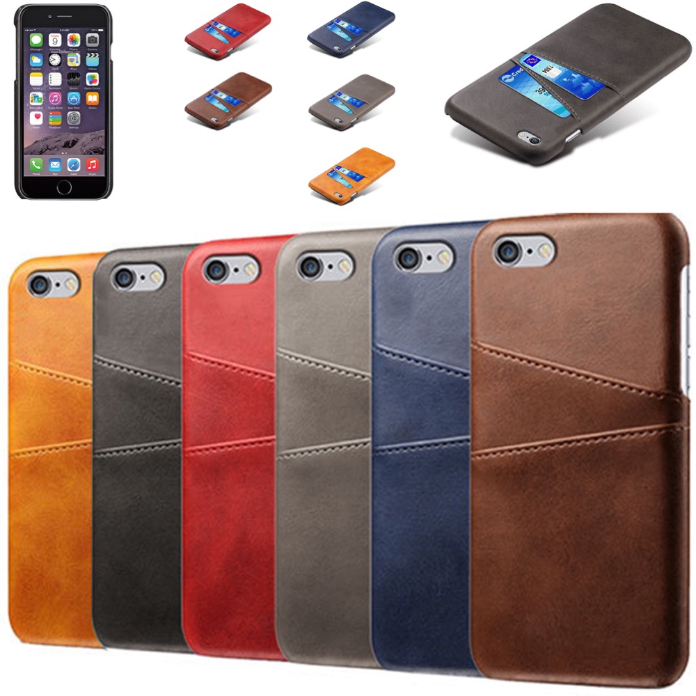 Iphone 6 Plus 6s Plus + skydd skal fodral kort visa mastercard  - 3