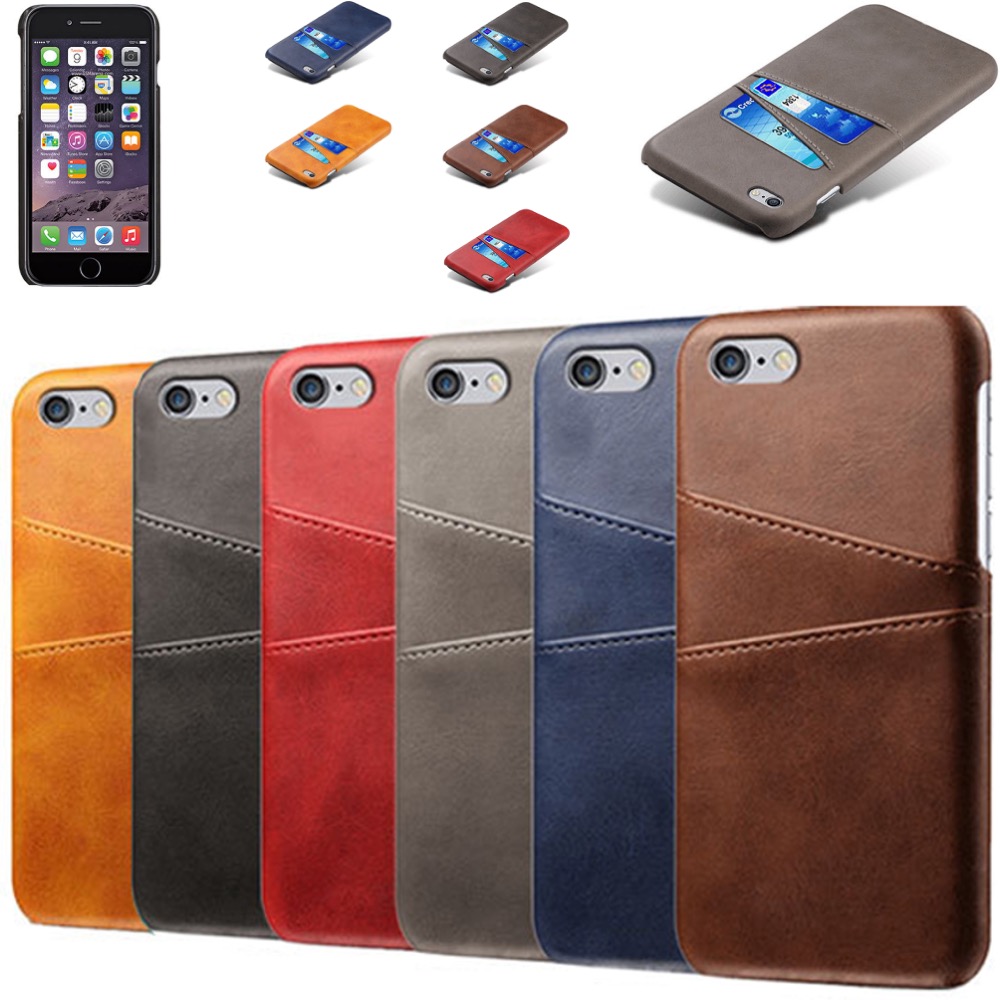 Iphone 6 Plus 6s Plus + skydd skal fodral kort visa mastercard  - 29
