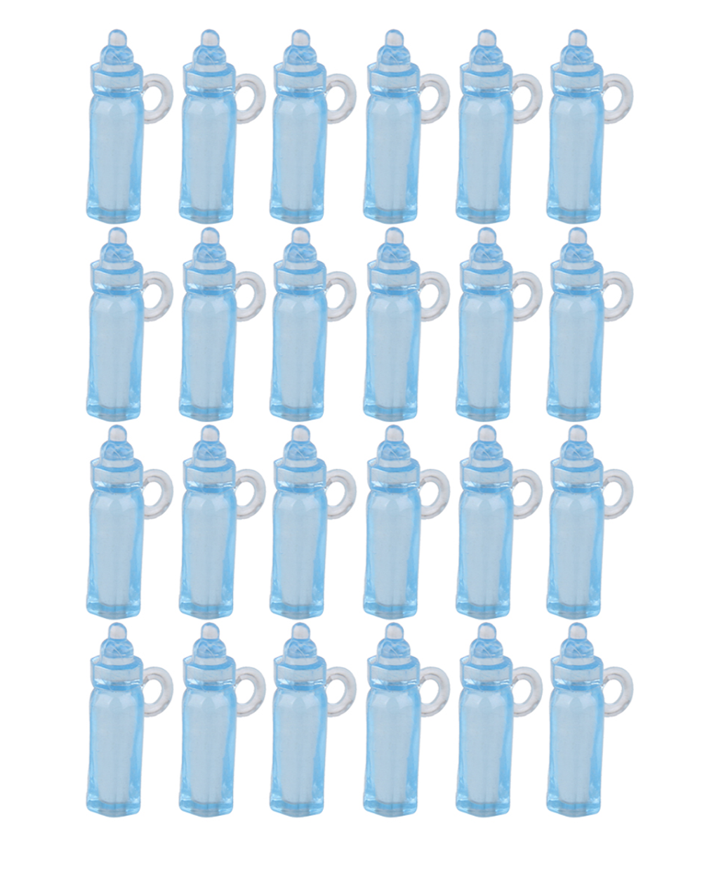 25 pack nappflaskor, blå borddekoration babyshower - 3