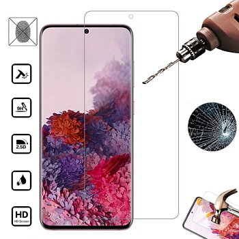 Samsung S20 FE skärmsskydd 9H passar skal fodral hörlurar -