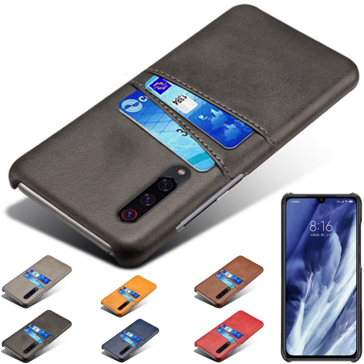 Samsung Galaxy A70 skal fodral skydd skinn kort kredit visa - 3