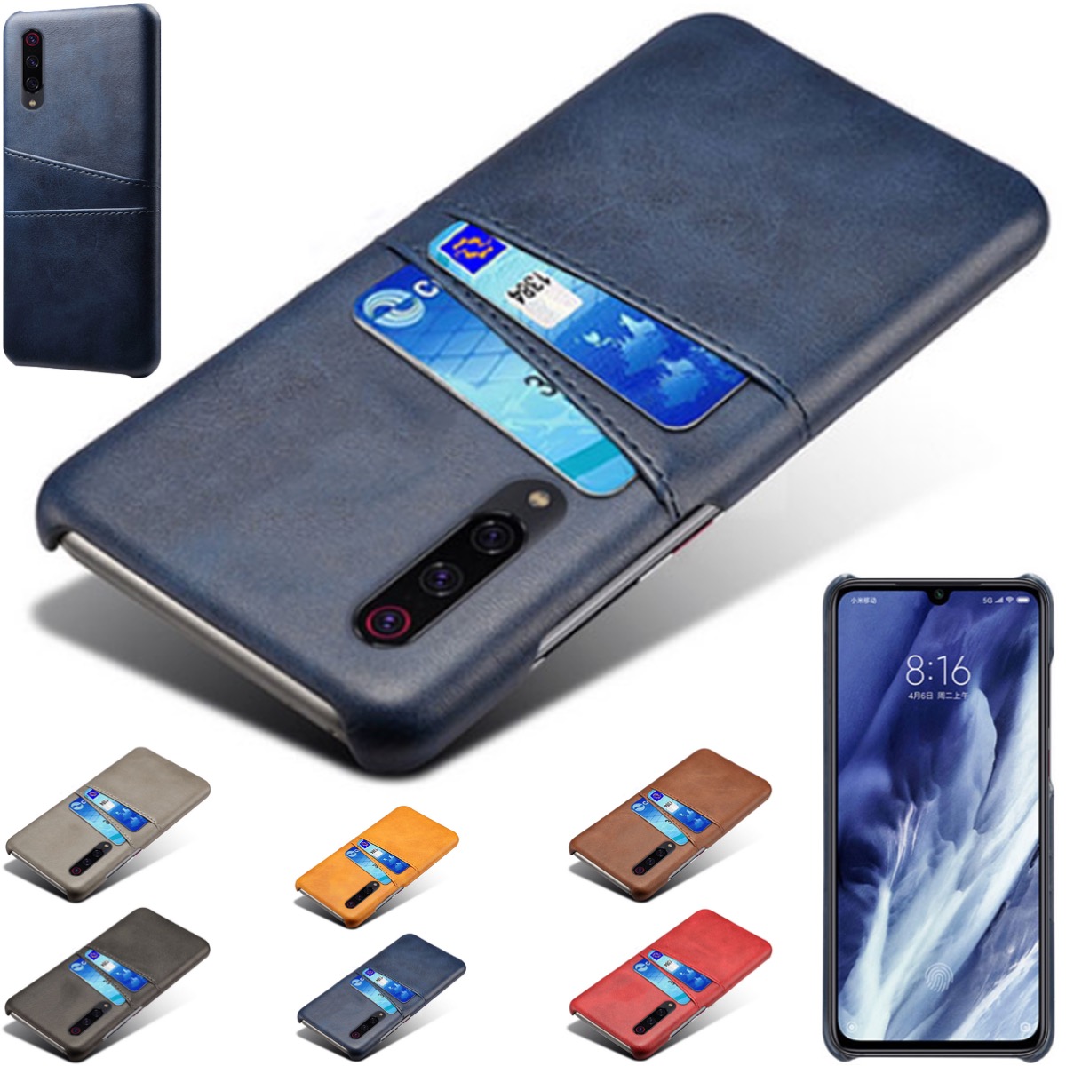 Samsung Galaxy A70 skal fodral skydd skinn kort kredit visa - 4