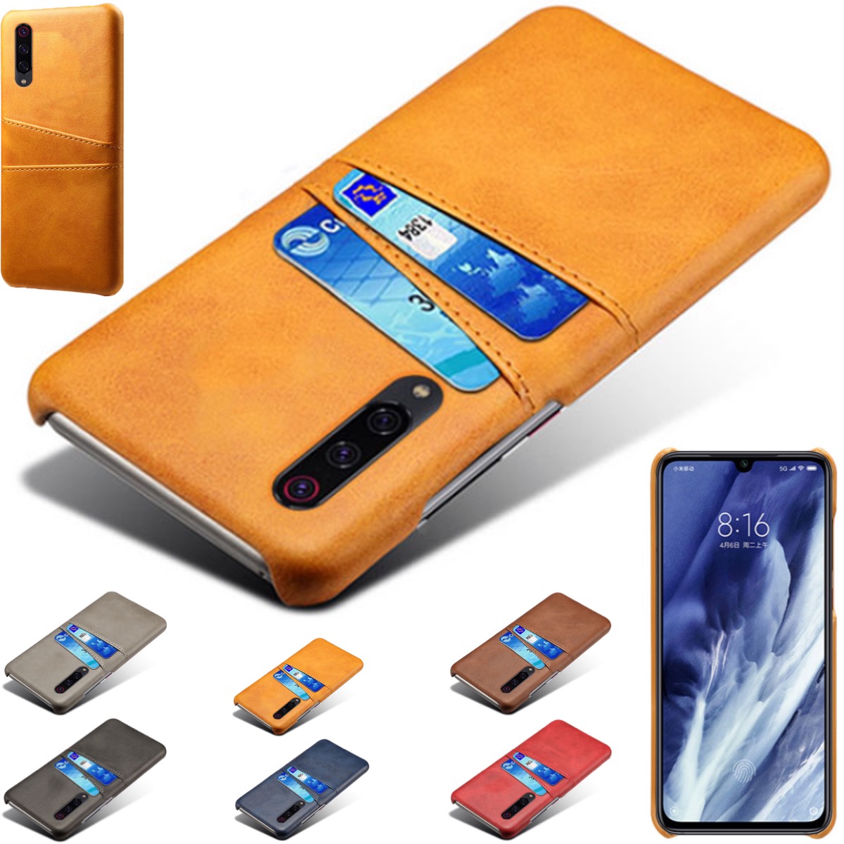 Samsung Galaxy A70 skal fodral skydd skinn kort kredit visa - 8