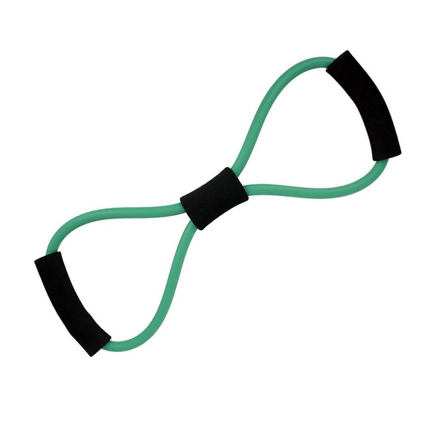 Grönt träningsband som är elastiskt - 3