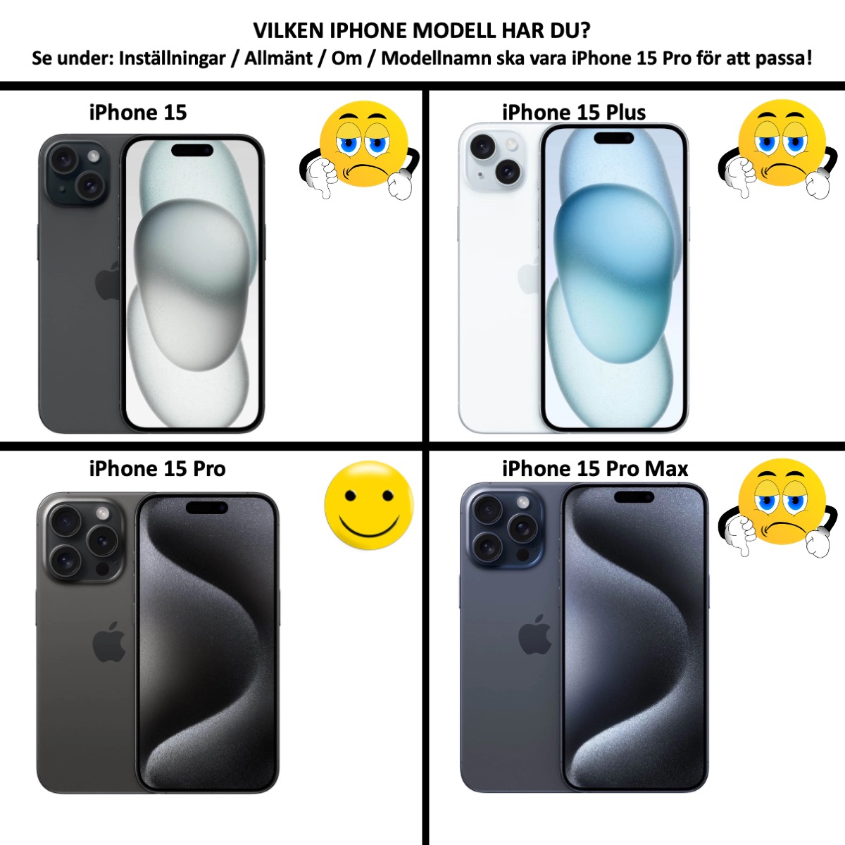 iPhone 15 Pro plånboksfodral plånbok fodral skal kort - 2