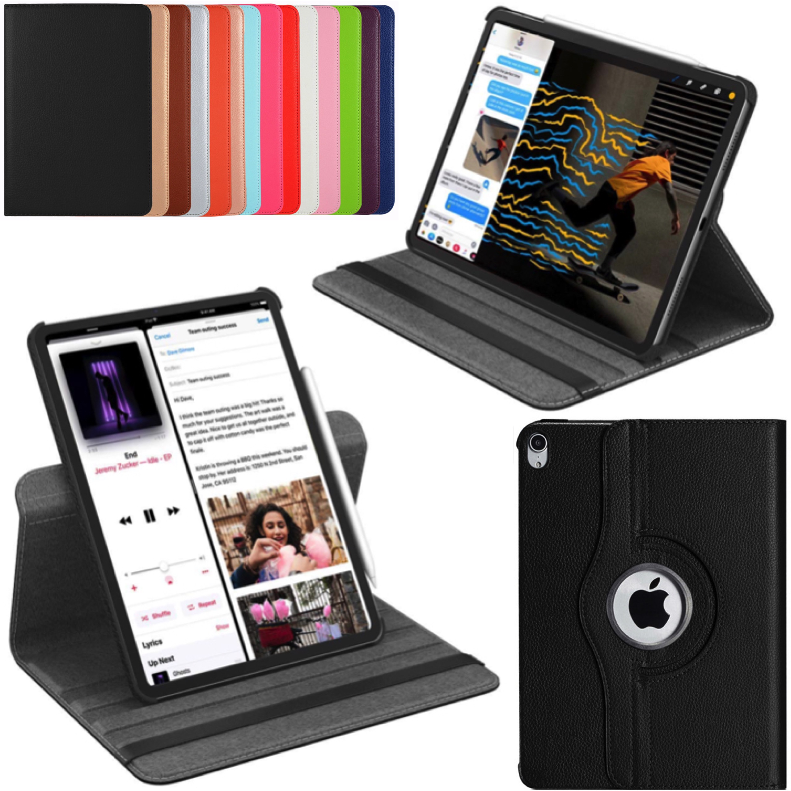 Skydd 360° rotation iPad Pro 12.9 2018 generation 3 fodral ställ