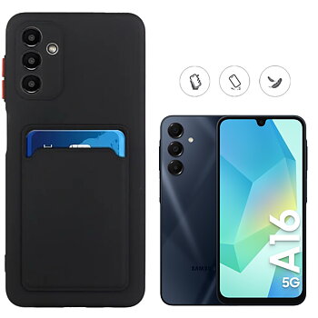 Samsung Galaxy A16 skal mobilskal korthållare slot