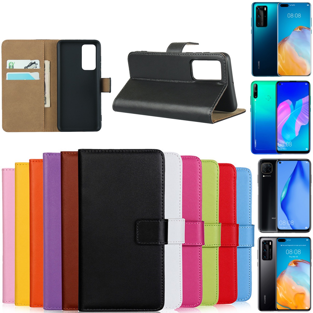 Huawei P40/P40Pro/P40lite4G/P40liteE plånbok skal fodral kort