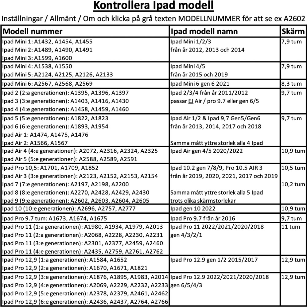 Alla modeller iPad fodral/skal/skydd röd grön lila blå rosa - - 3