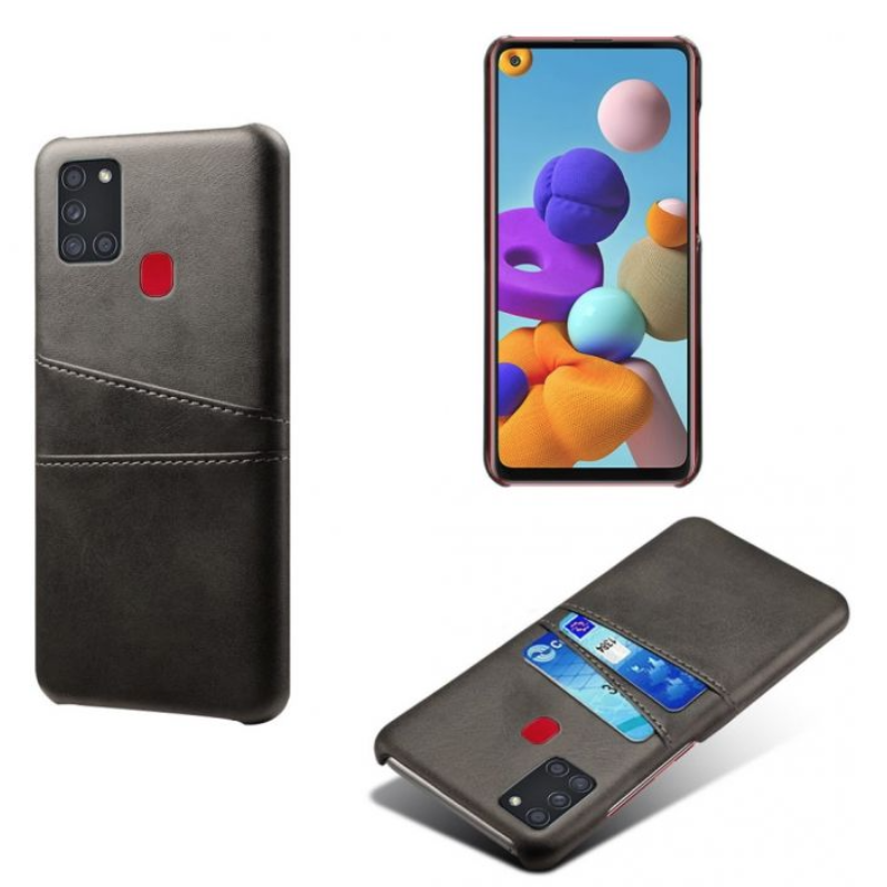 Samsung Galaxy A21s skal fodral skydd skinn kort visa amex - 2
