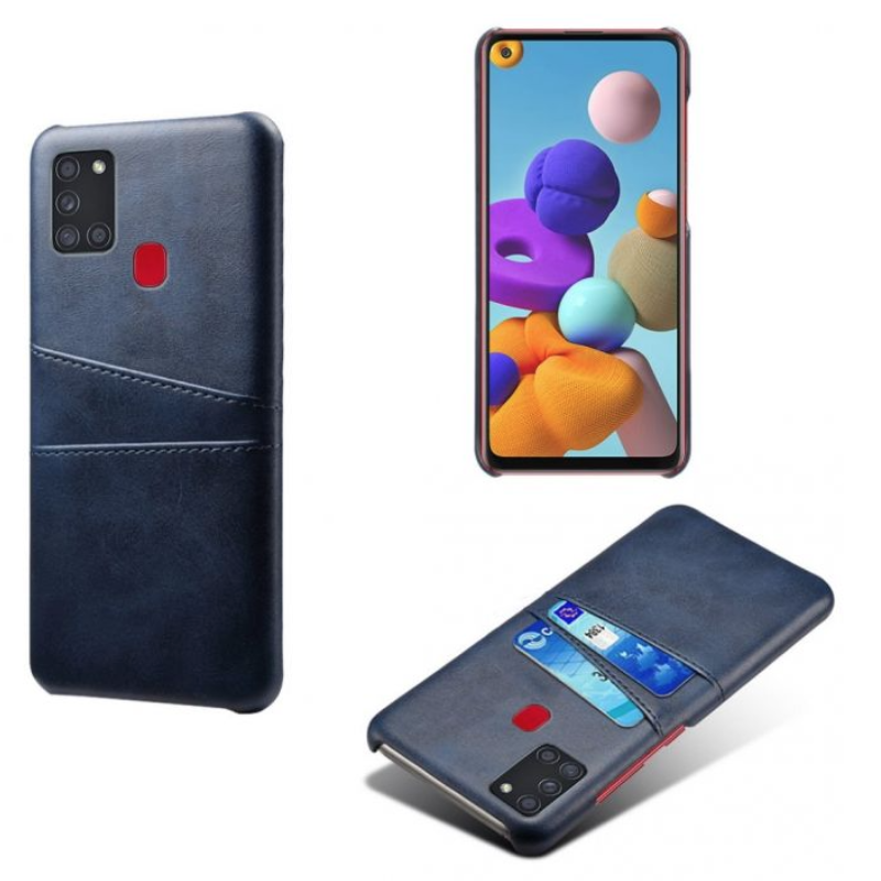 Samsung Galaxy A21s skal fodral skydd skinn kort visa amex - 5