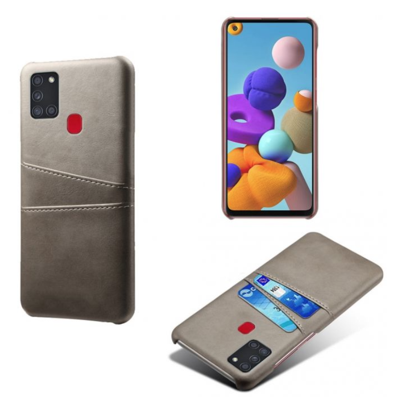 Samsung Galaxy A21s skal fodral skydd skinn kort visa amex - 13