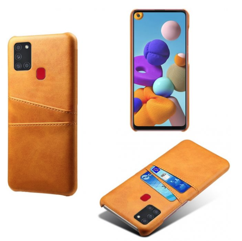 Samsung Galaxy A21s skal fodral skydd skinn kort visa amex - 9