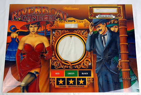 Toppglas (Translite) Riverboat gambler