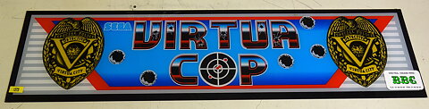 Toppskylt plast Sega Virtua cop