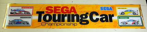 Toppskylt plast Sega Touring car Twin