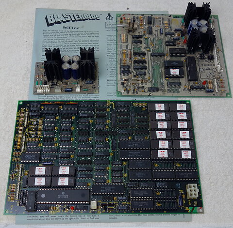 PCB kretskort Atari Blasteroids