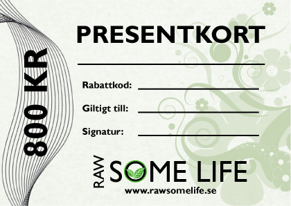 Presentkort Rawsome Life