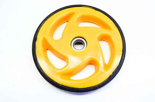REAR AXLE GUIDE WHEEL YELLOW