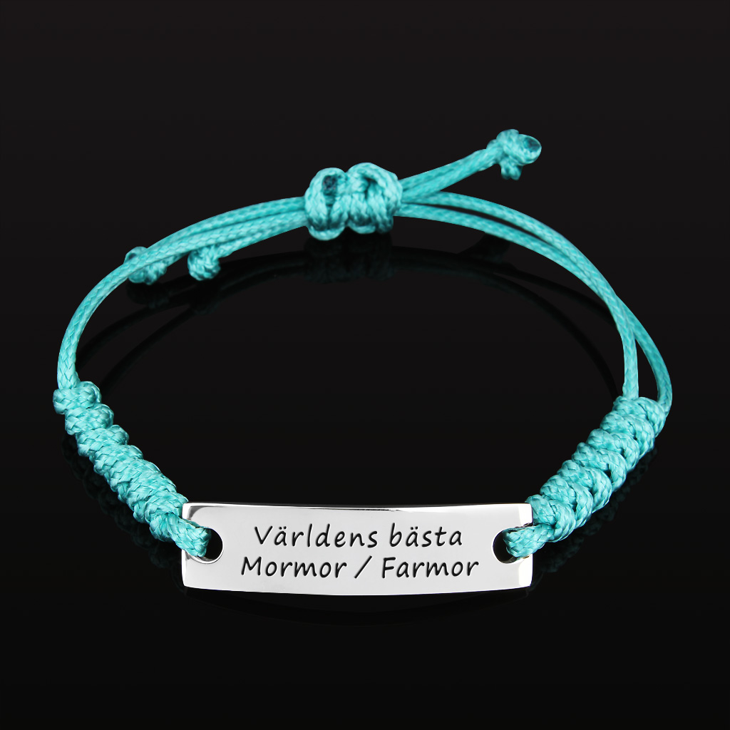 Fåtal kvar!  Armband Happy "Världens bästa Mormor / Farmor" - 3