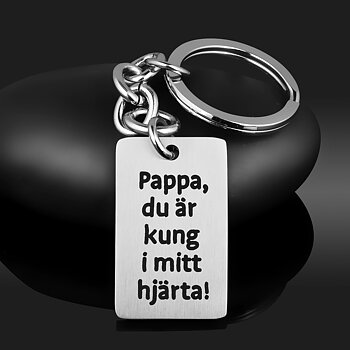 Fåtal kvar!  Nyckelring - Kung i mitt hjärta/ våra hjärtan