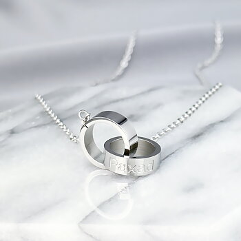 Halsband Dubbelring "Paxad"