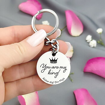 Nyckelring Coin "You are my king"