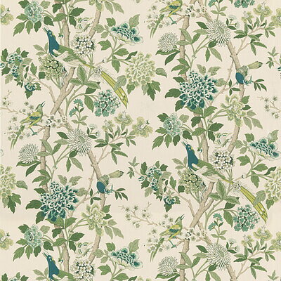 Hydrangea Bird beige-grön