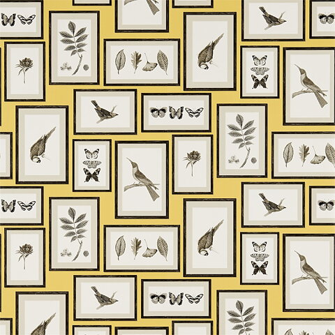 Taveltapet "Picture gallery", gul