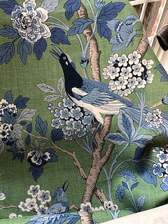 Hydrangea Bird grön-blå