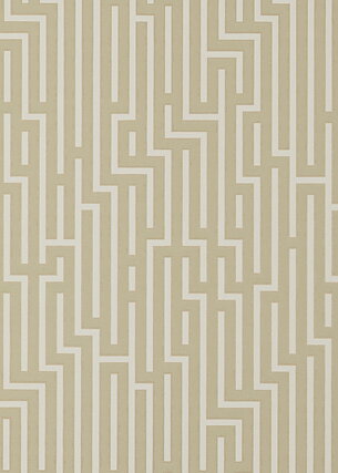 Fretwork, beige/vit