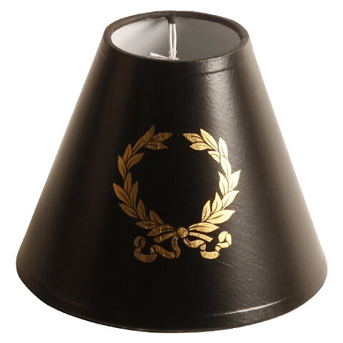 Liten svart lampskärm