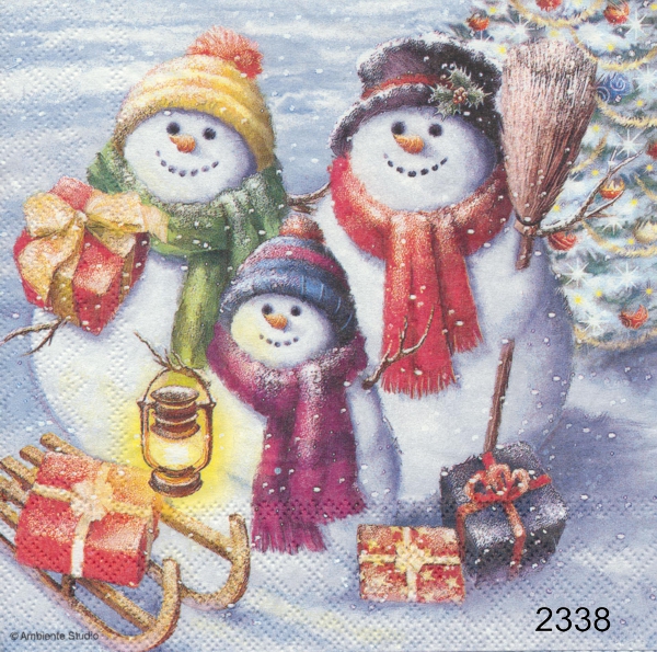 Snögubbefamilj 