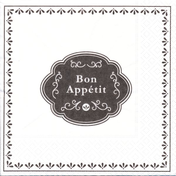 Bon appétit  ( I mönster resten vit)