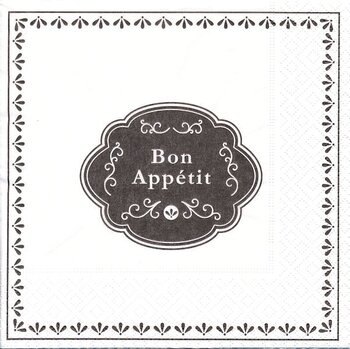 Bon appétit  ( I mönster resten vit)