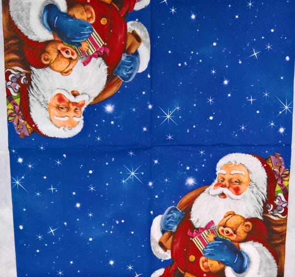 Jultomten (visar hela servetten)