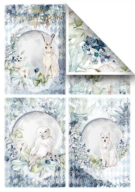 Scrapbooking papers SCRAP-050 ''The world of ice porcelain'' - 17