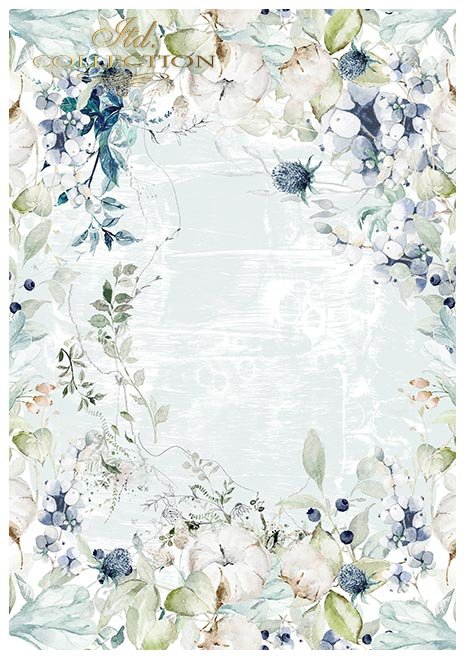 Scrapbooking papers SCRAP-050 ''The world of ice porcelain'' - 16