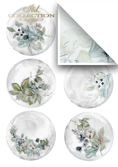 Scrapbooking papers SCRAP-050 ''The world of ice porcelain'' - 14