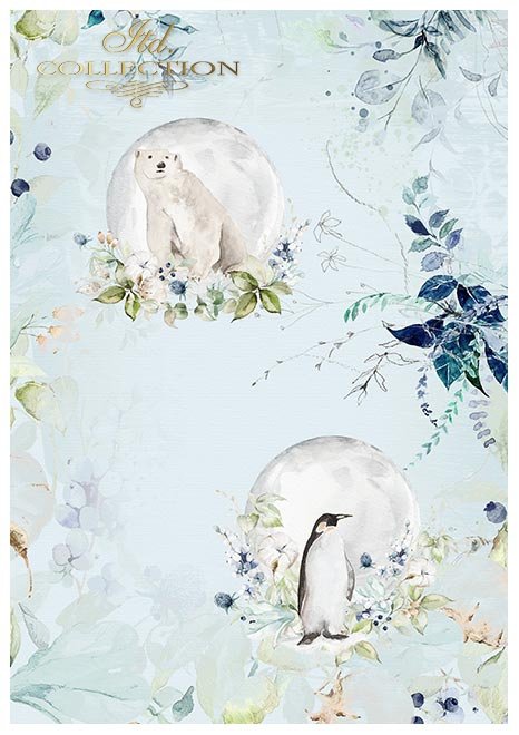 Scrapbooking papers SCRAP-050 ''The world of ice porcelain'' - 3