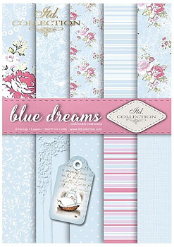 Scrapbooking papers SCRAP-041 ''blue dreams''