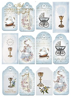 Scrapbooking papers SCRAP-041 ''blue dreams''