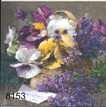 Blommor i korg