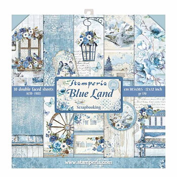 Paper Pack  Stamperia - Blue Land SBBL47
