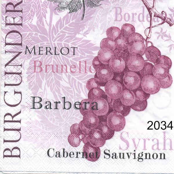 Röda druvor Burgunder