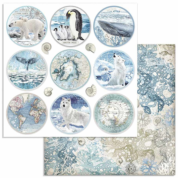 Papper Stamperia Arctic Antarctic - Rounds  SBB734