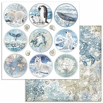 Papper Stamperia Arctic Antarctic - Rounds  SBB734